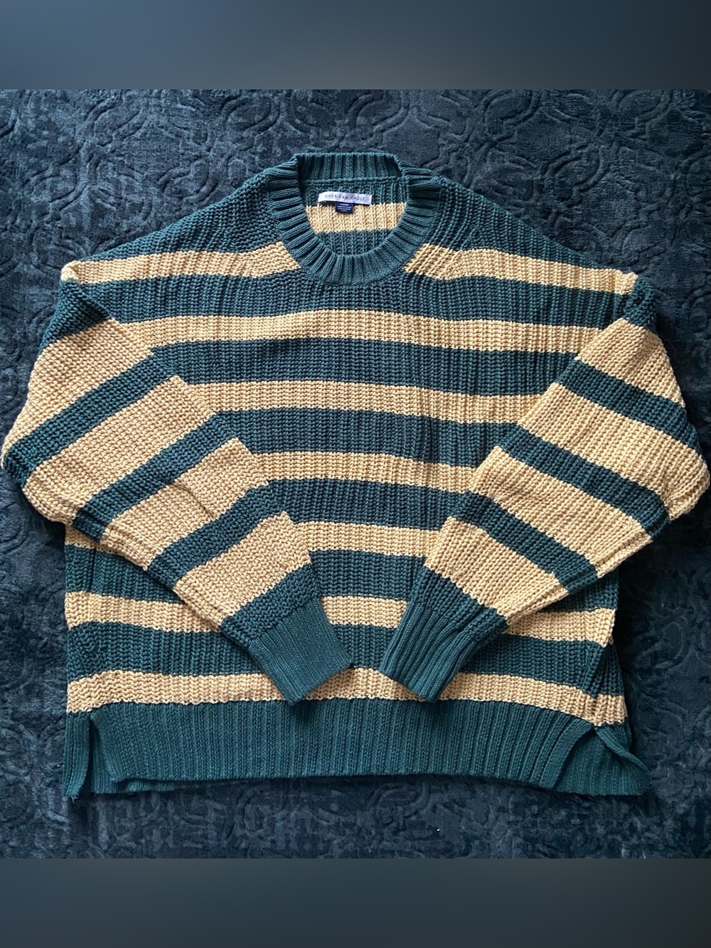 American Eagle 100% Cotton Striped Sweater